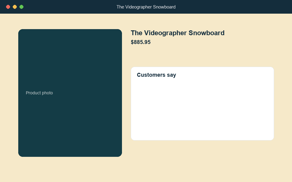 AI-generated review summary appearing on a Shopify product page with key phrases highlighted